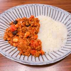 腸活！トマト缶で豆キーマカレー-レシピのメイン写真