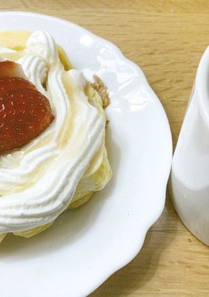 茨城たまごのふわふわパンケーキ-レシピのメイン写真