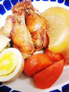 【電気圧力鍋使用】手羽元と大根の煮物-レシピのメイン写真