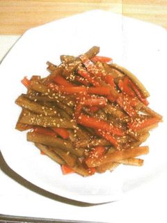 茨城にんじんのきんぴらごぼう-レシピのメイン写真