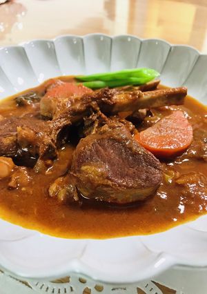 圧力鍋で！ラム肉の赤ワイン煮込み-レシピのメイン写真