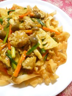 揚げワンタンのカレーあんかけ-レシピのメイン写真