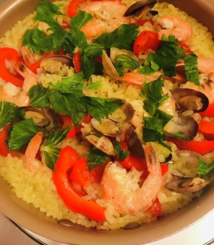 簡単フライパンでパエリア by みなCook 【クックパッド】 簡単おいしい