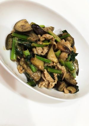 豚肉と茄子のゴマドレ炒め-レシピのメイン写真