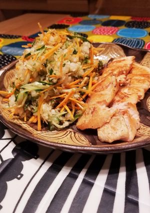 野菜たっぷり！サーモンソテー-レシピのメイン写真