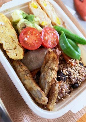 ヘルシー弁当☆ごぼうたっぷり。-レシピのメイン写真