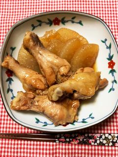 手羽元で鳥大根 ♪-レシピのメイン写真