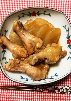 手羽元で鳥大根　♪-レシピのメイン写真