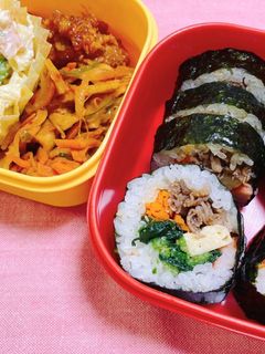 韓国キンパ弁当-レシピのメイン写真