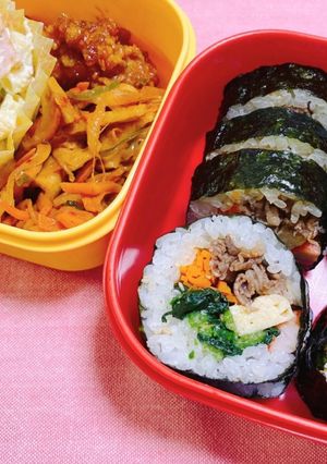韓国キンパ弁当-レシピのメイン写真
