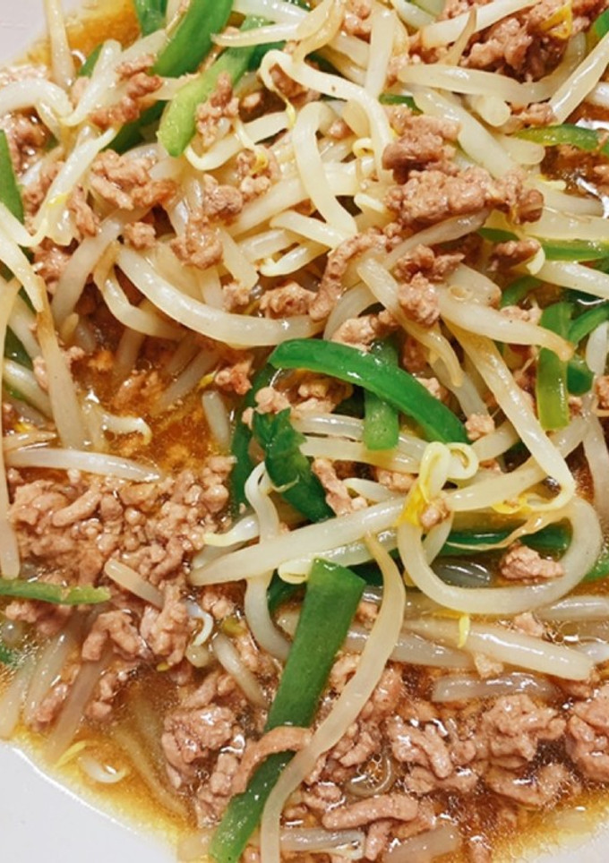 簡単◎挽肉ともやしのあんかけ炒め-レシピのメイン写真