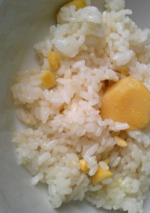 冷めてもおいしい♪昆布茶de栗ごはん-レシピのメイン写真