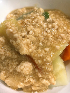 ウチのアレ♡簡単!温野菜の挽肉あんかけ-レシピのメイン写真