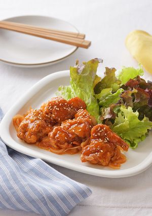 レンジで簡単！ヤンニョムチキン-レシピのメイン写真
