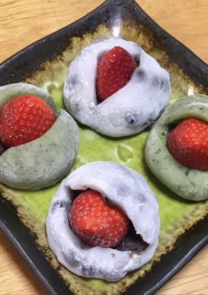 2分で出来る苺大福\(//∇//)\-レシピのメイン写真