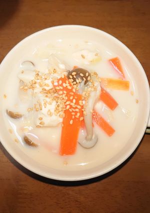 簡単☆胡麻香るミルク味噌スープ-レシピのメイン写真