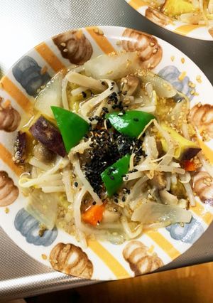 根菜たっぷりゴマ辛子ドレッシングサラダ-レシピのメイン写真