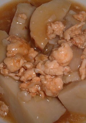 韓国風（？）里芋の鶏そぼろあんかけ-レシピのメイン写真