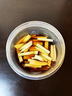 大根の皮のお漬物-レシピのメイン写真