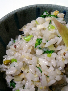 大根葉とみょうがの雑穀ごはん-レシピのメイン写真