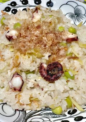 タコと枝豆の炊き込みご飯-レシピのメイン写真