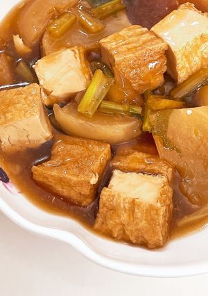 フライパンでかぶらと厚揚げのトロトロ煮♡-レシピのメイン写真