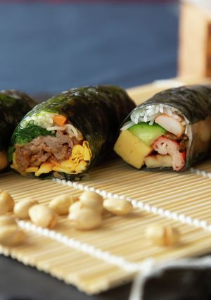 簡単に巻ける！恵方巻き（定番＆キンパ）-レシピのメイン写真