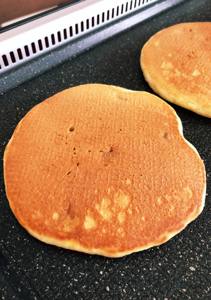 黒豆と栗きんとんをリメイクホットケーキ-レシピのメイン写真