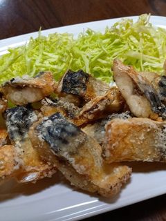 塩さばの唐揚げ!-レシピのメイン写真