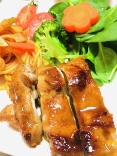 フライパンでローストチキン照り焼きチキン-レシピのメイン写真