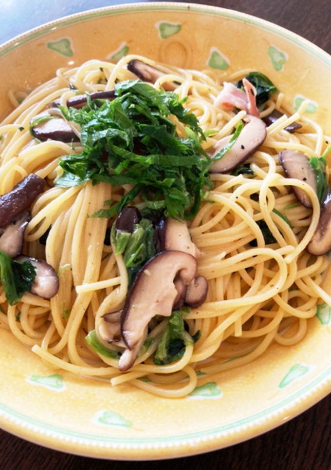 きのことベーコンほうれん草の和風パスタ♪-レシピのメイン写真