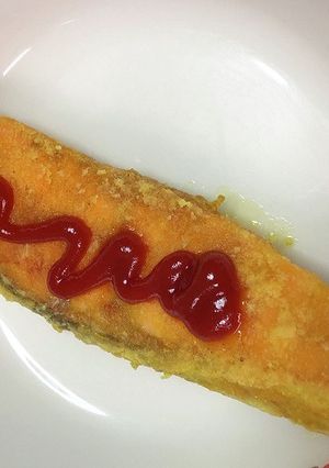 鮭のカレー風味揚げ　★宇都宮学校給食-レシピのメイン写真