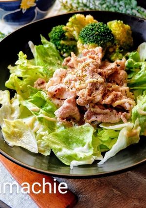 豚肉のしゃぶしゃぶ風ゴマだれがけ-レシピのメイン写真