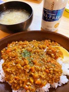 フライパンでキーマカレー-レシピのメイン写真