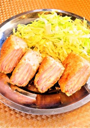 ☺お弁当にも☆萌え断♡しましまハムカツ☺-レシピのメイン写真