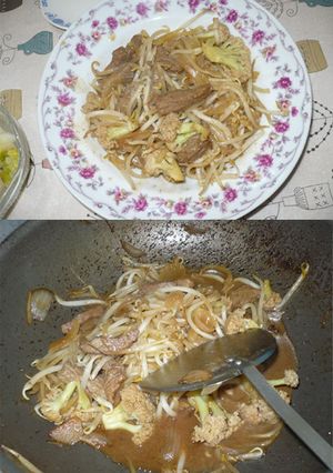輸入牛肉のカリフラワーと海鮮醤炒め-レシピのメイン写真
