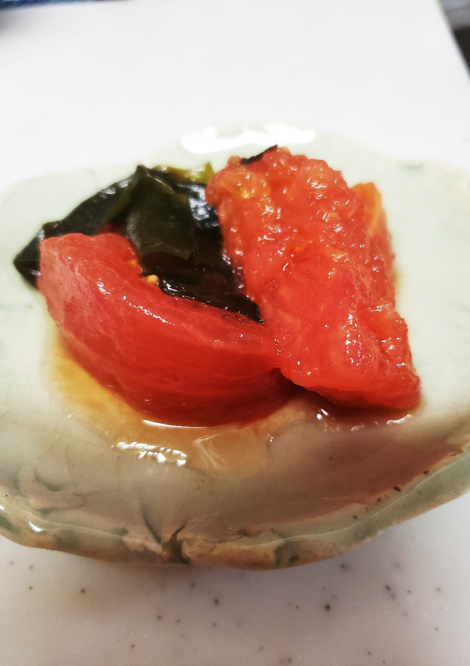 トマトとワカメの和え物-レシピのメイン写真
