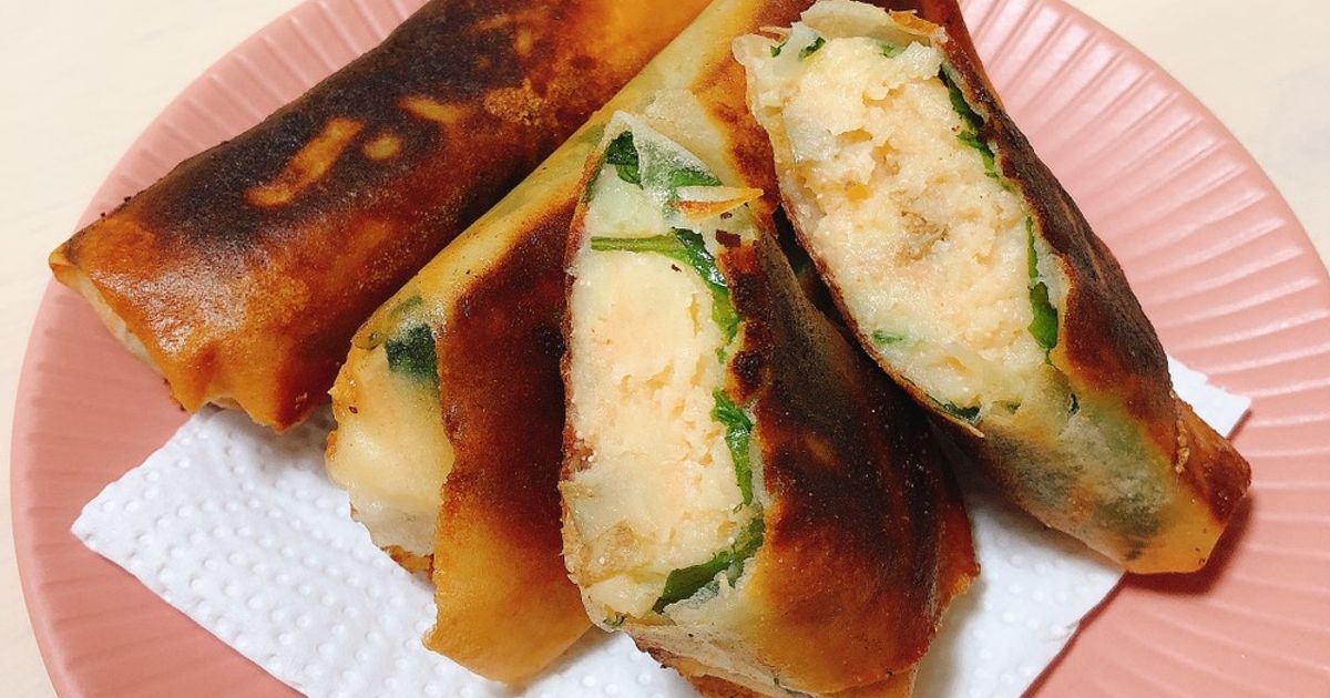 しそ香る♪のび〜るたらもチーズ春巻き by mocaron211 【クックパッド