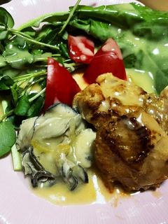 ゆず香る牡蠣と鶏肉のレモンソースがけ-レシピのメイン写真