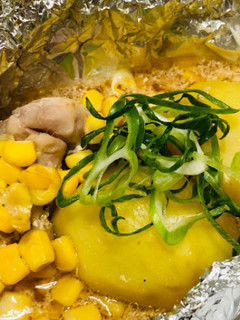 じゃがバターチキンのホイル焼き-レシピのメイン写真