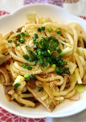 搾菜だけで美味しい中華焼きうどん♡-レシピのメイン写真