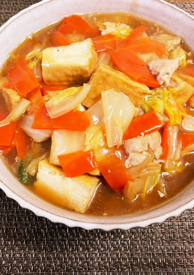 白菜と厚揚げのうま煮-レシピのメイン写真