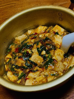 免疫力アップ!ニラとホルモンの麻婆豆腐-レシピのメイン写真