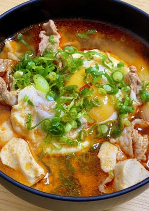超簡単絶品♡純豆腐チゲスープ-レシピのメイン写真