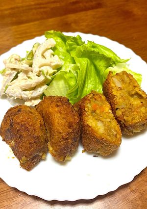 キーマカレーリメイク！味が濃いめのカレーコロッケ-レシピのメイン写真