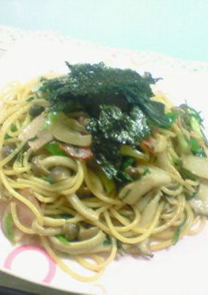 きのことベーコンの和風♪バター醤油パスタ-レシピのメイン写真