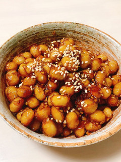 箸休めに!大豆の甘酢炒め-レシピのメイン写真