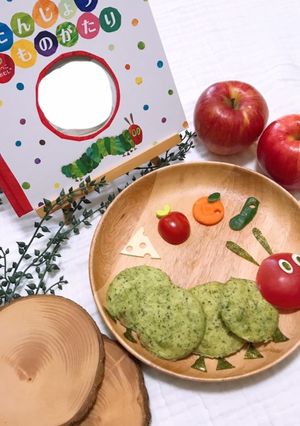 はらぺこあおむし プレート 離乳食後期-レシピのメイン写真