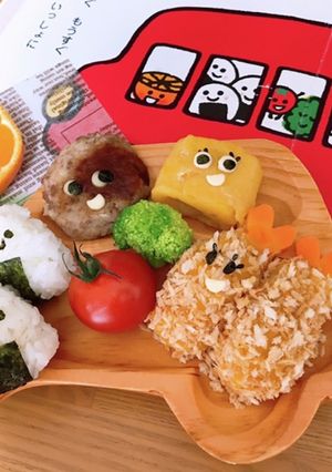 おべんとうバス プレート 離乳食完了期-レシピのメイン写真