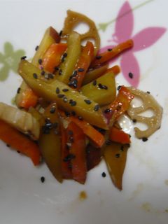 さつまいも入り☆根菜のきんぴら-レシピのメイン写真